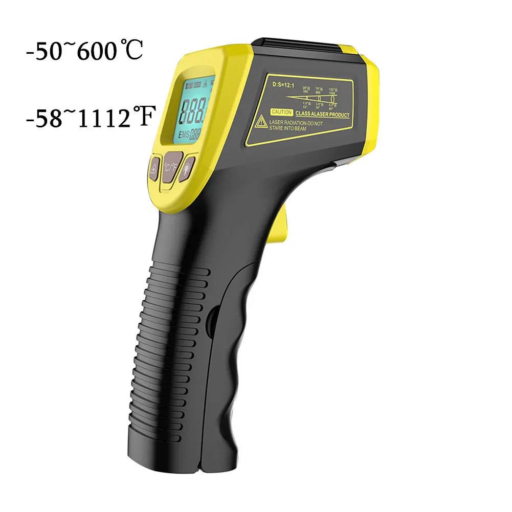 Digital Infra Red Laser Thermometer –50~600℃ LCD Display