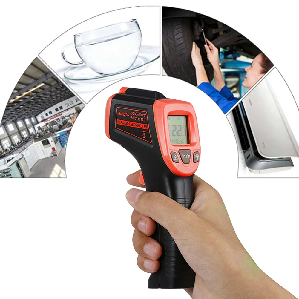 Digital Infra Red Laser Thermometer –50~600℃ LCD Display