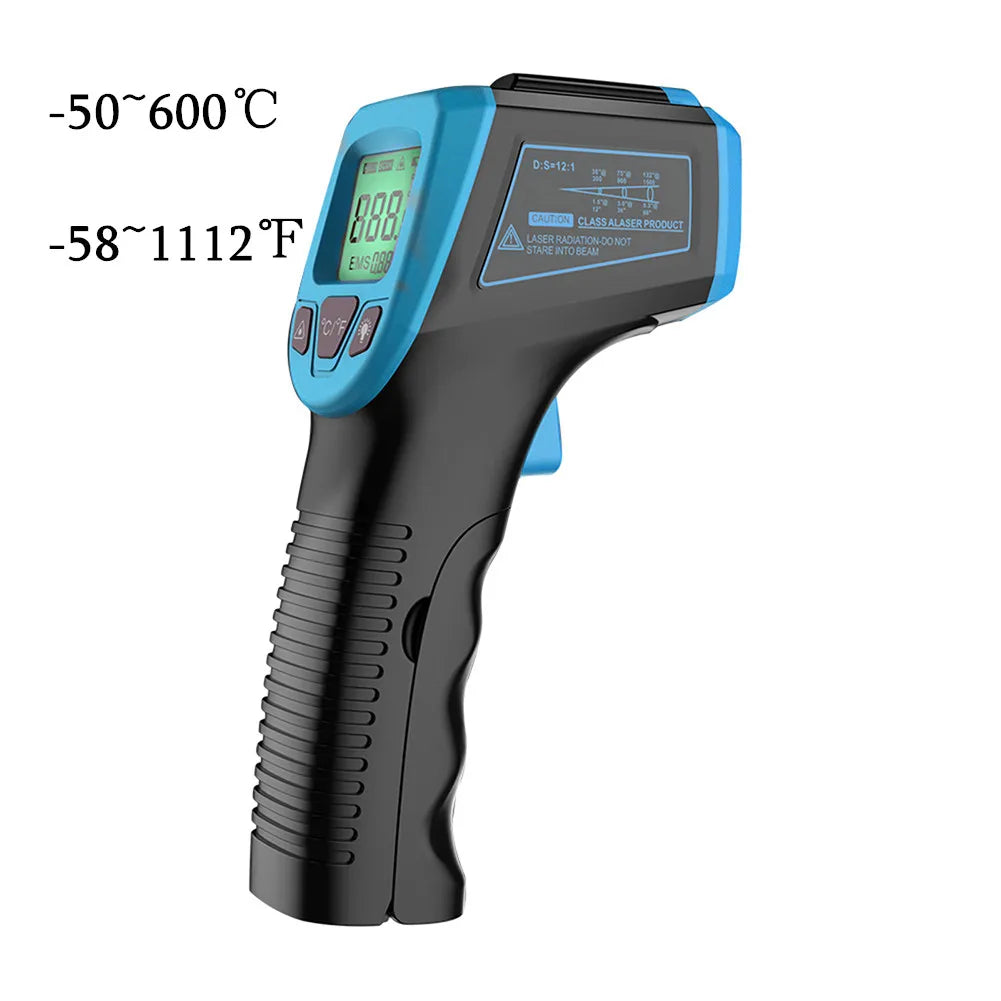 Digital Infra Red Laser Thermometer –50~600℃ LCD Display