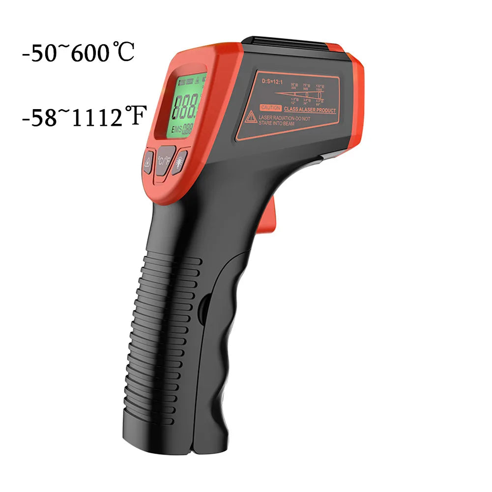 Digital Infra Red Laser Thermometer –50~600℃ LCD Display