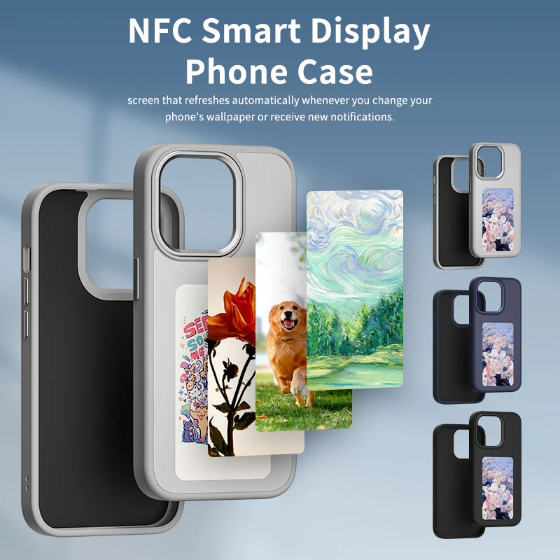 DIY NFC Picture Phone Case for iPhone 13–16 Pro Max – Custom Cartoon Protective Cover, Battery-Free