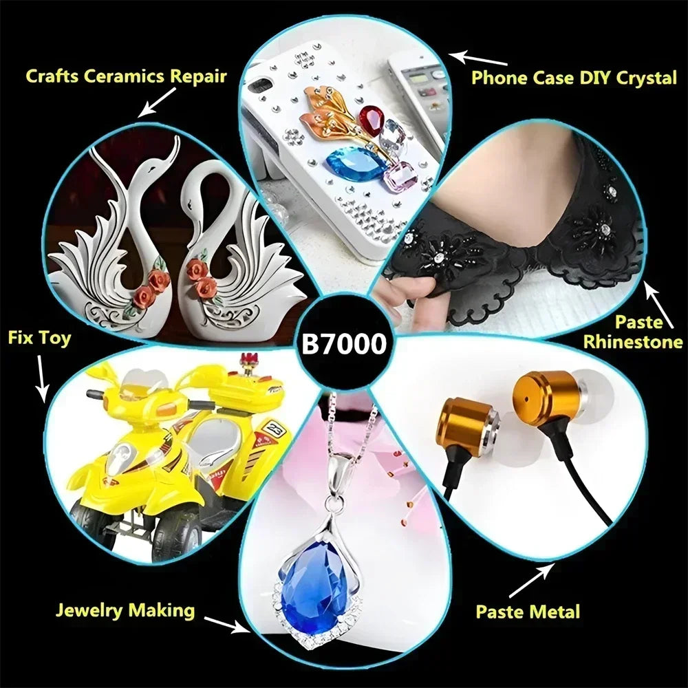 Phone Repair Adhesive Universal Glass Plastic DIY Glue T7000, B7000 with Precision Applicator