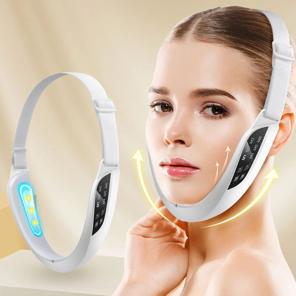 Electric V Face Lifting Massager/8-level EMS microcurrent facial device.