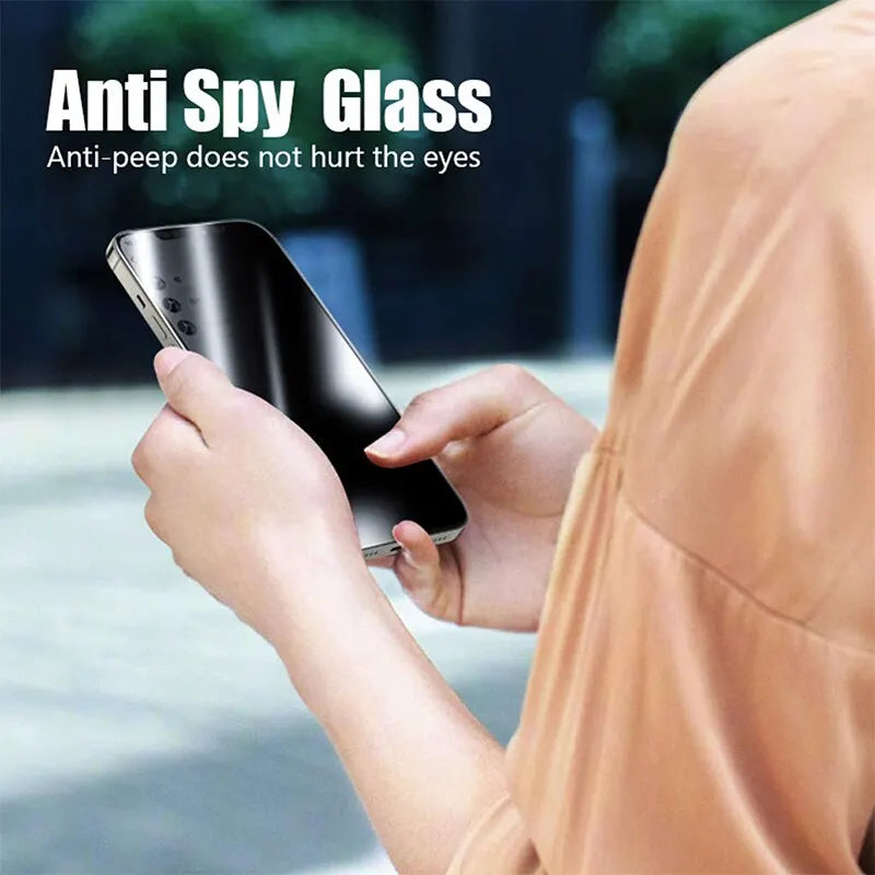 4PCS Privacy Screen Protector Anti-Spy Tempered Glass