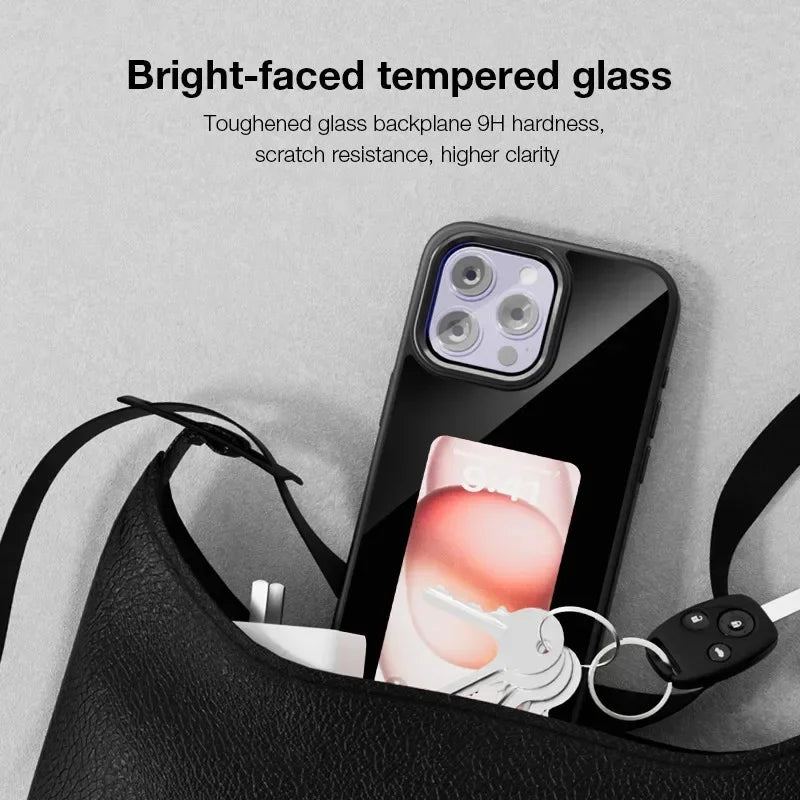 Phone Case DIY Smart Display Customized Ink Screen Glass Projection Cover for  iPhone 11–16 Pro Max