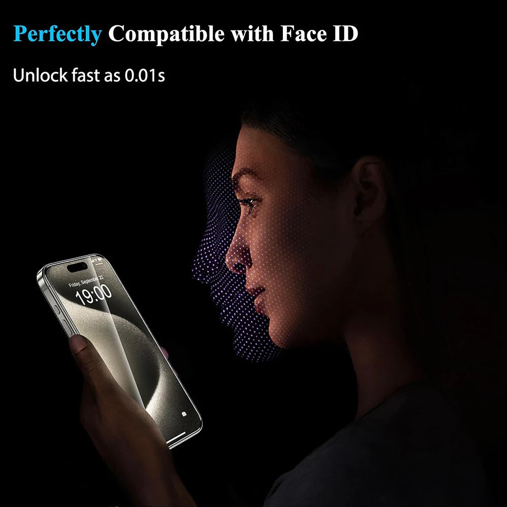 4Pcs Tempered Glass Protective Film  for iPhone