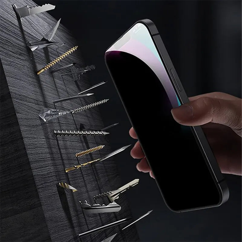 4PCS Privacy Screen Protector Anti-Spy Tempered Glass