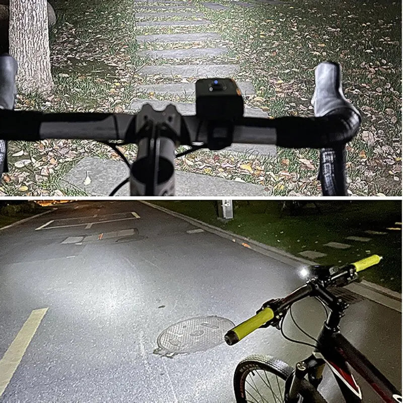 LED Bicycle Front Light Type-C Rechargeable