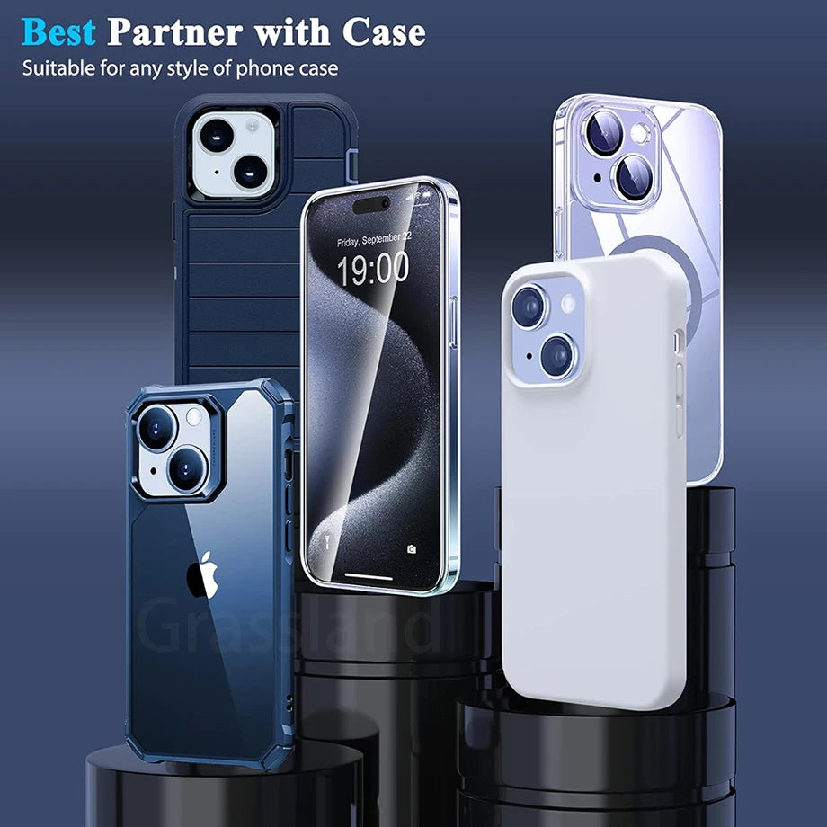 4Pcs Tempered Glass Protective Film  for iPhone