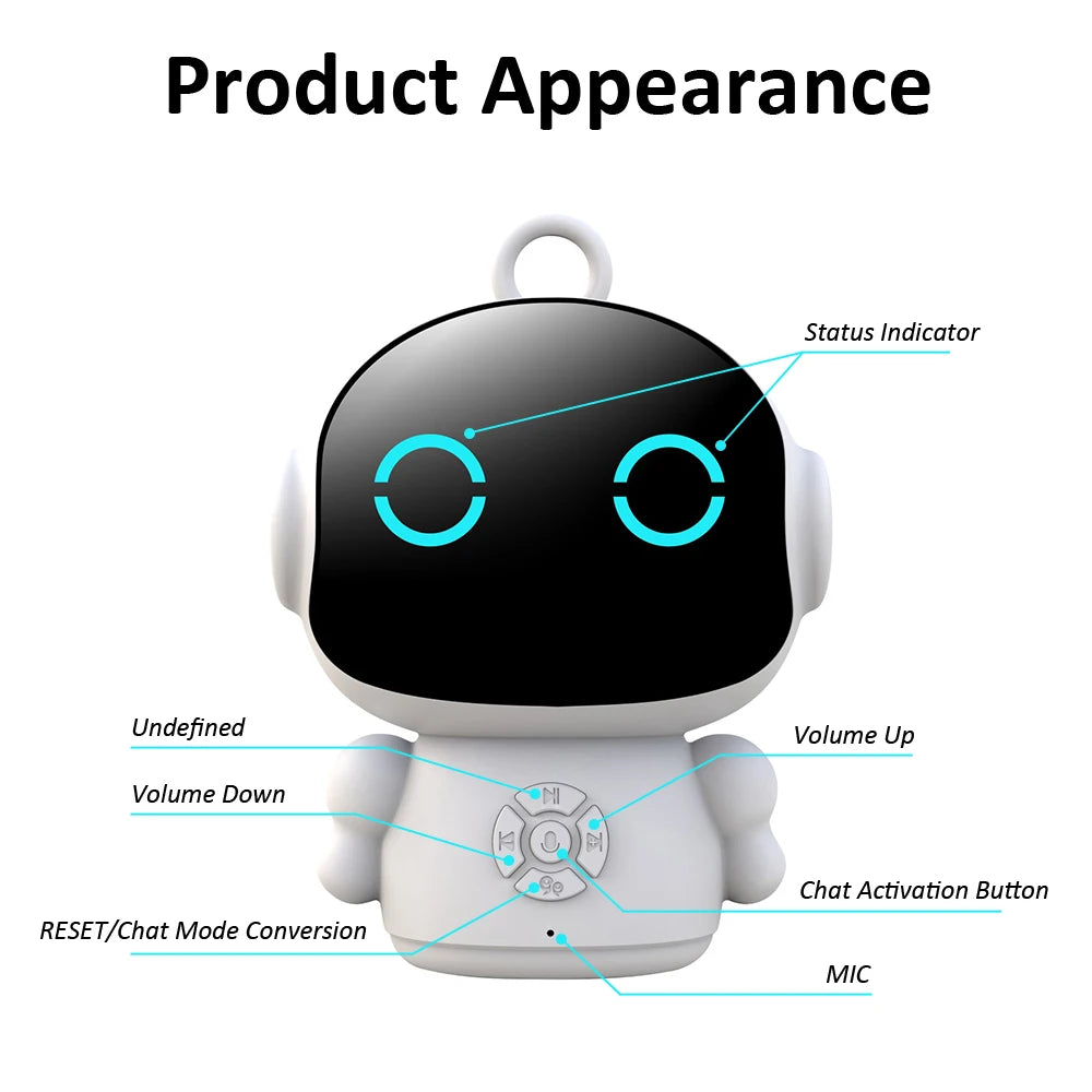 Tuya Smart AI Robot Toy – WiFi Voice Interactive Learning Machine for Kids