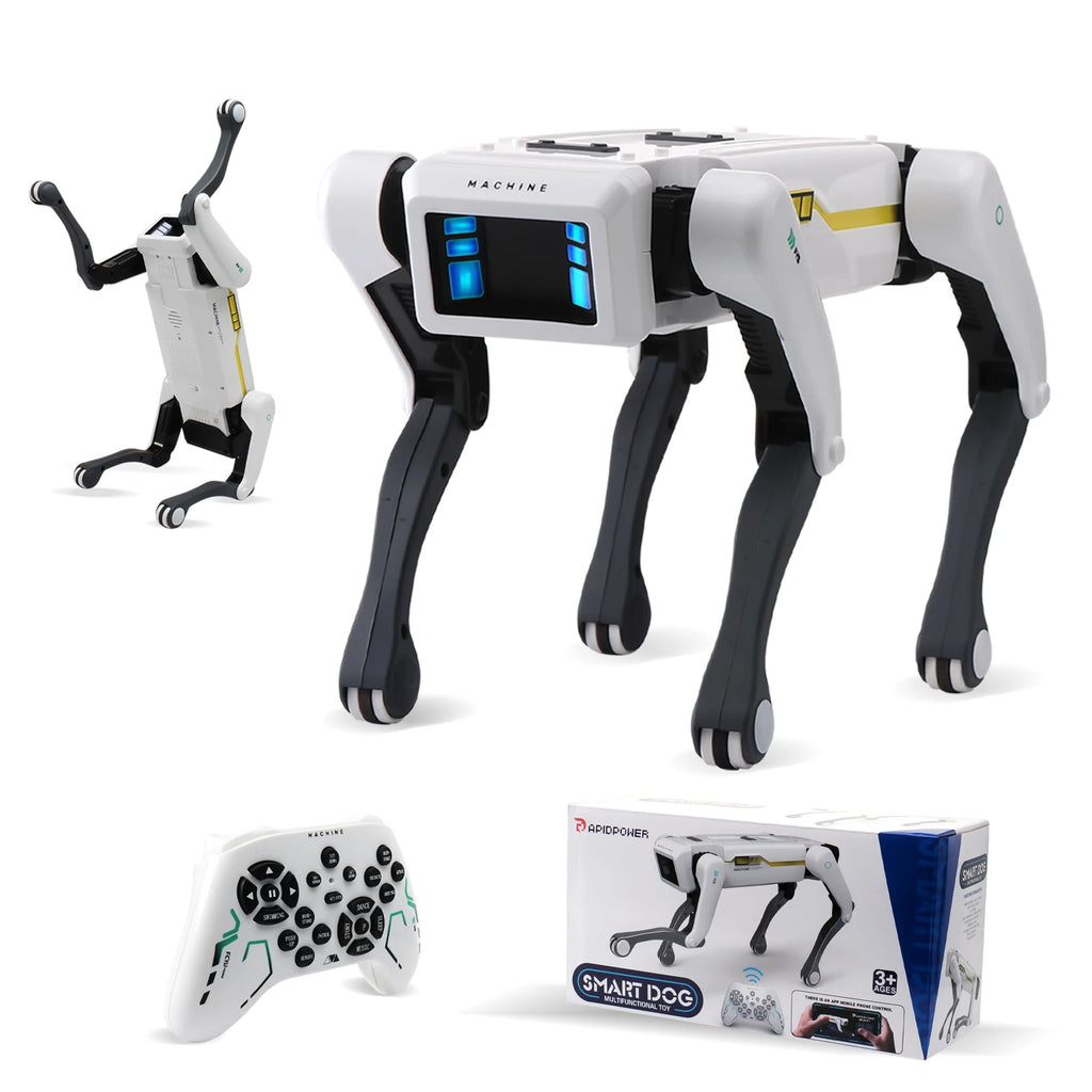 Intelligent AI RC Robot Dog – Voice Control, App Remote, Singing & Dancing Toy for Kids