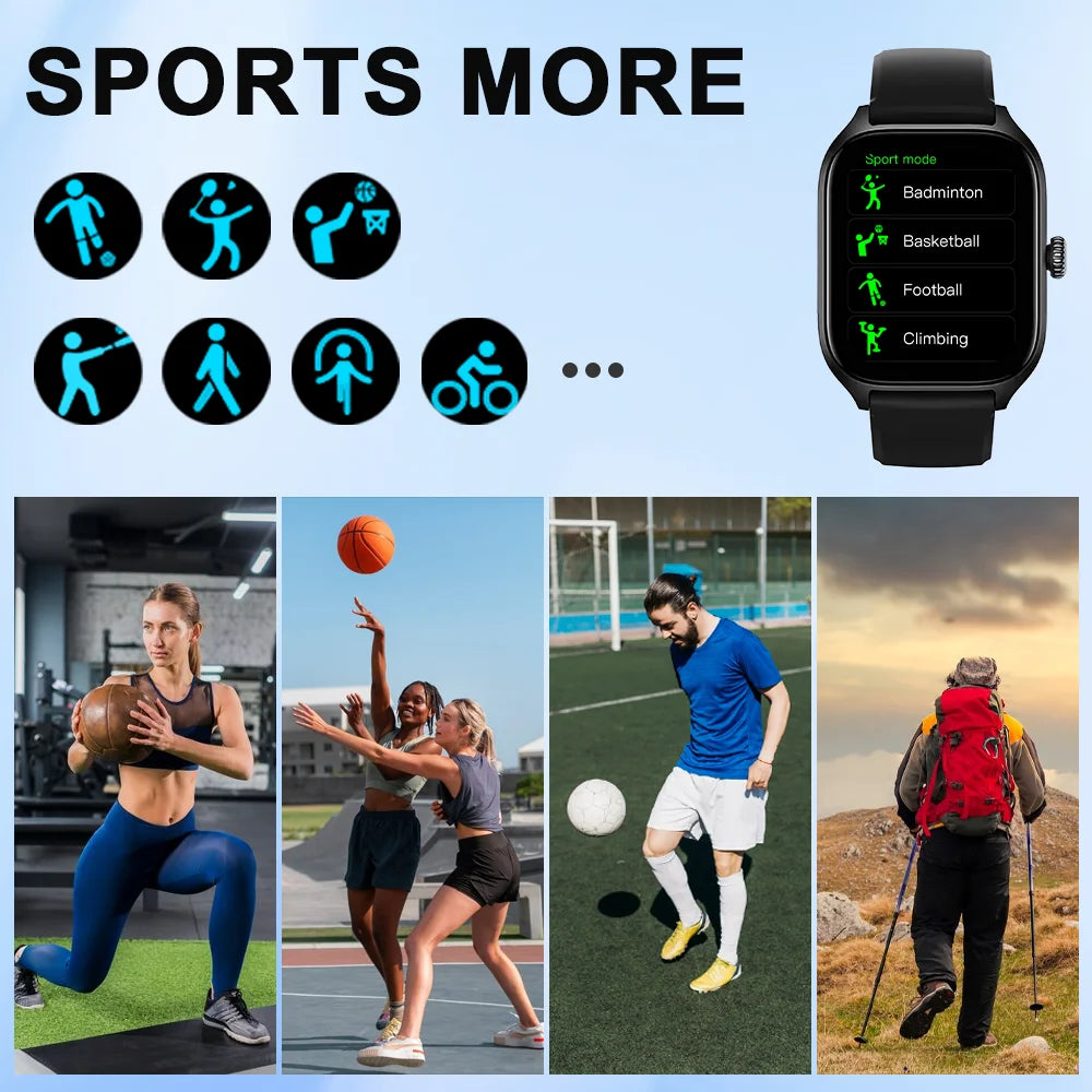LAXASFIT H9/H6 Smart Watch – Calls, Calorie & Health Tracking