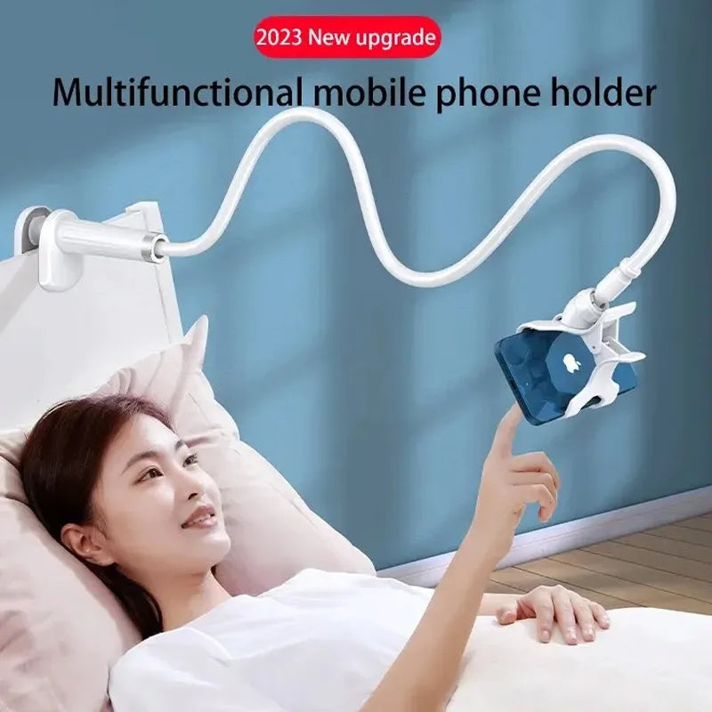 360° Flexible Phone Holder Stand – Bed, Desk & Desktop Mount for iPhone, Samsung, Xiaomi