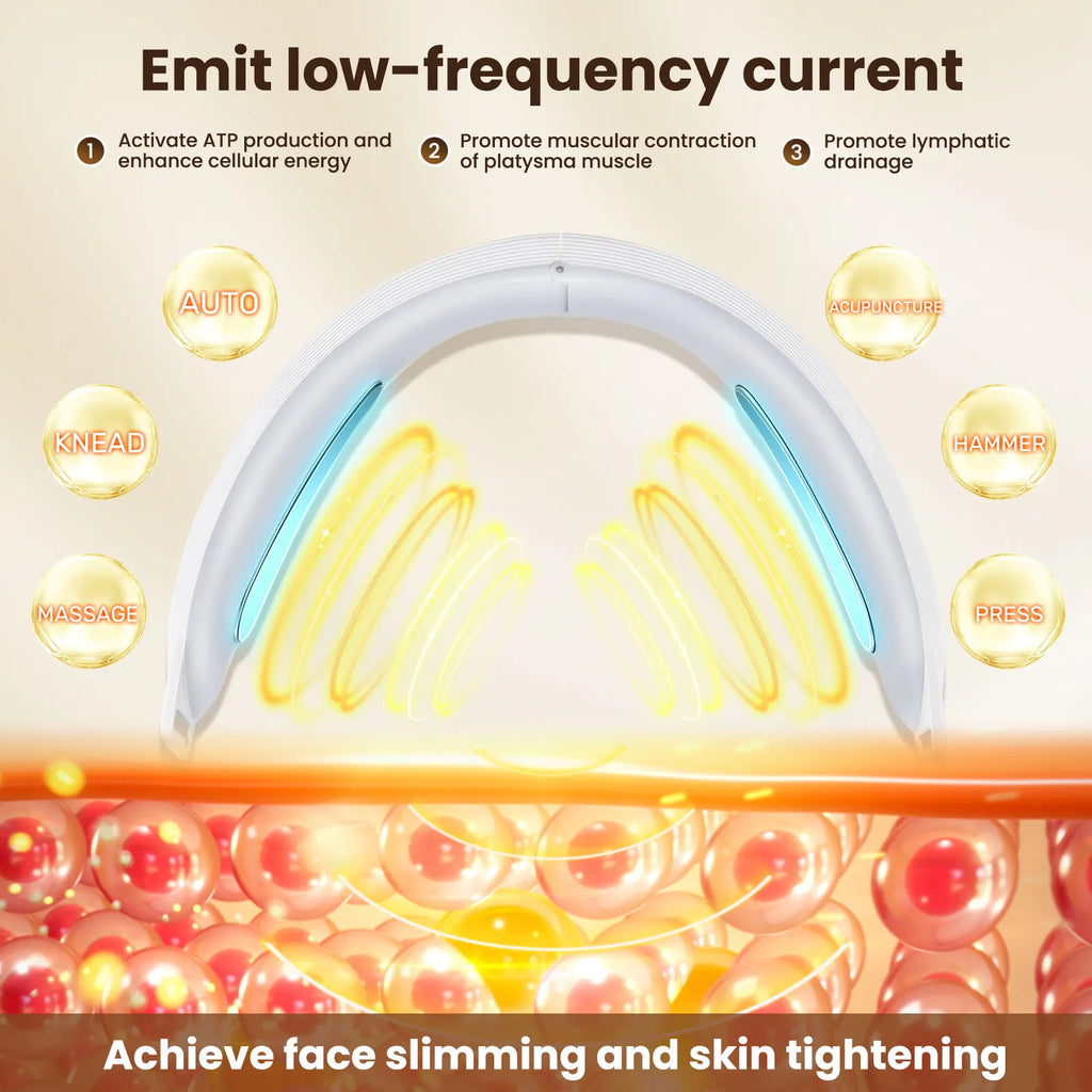 Electric V Face Lifting Massager/8-level EMS microcurrent facial device.