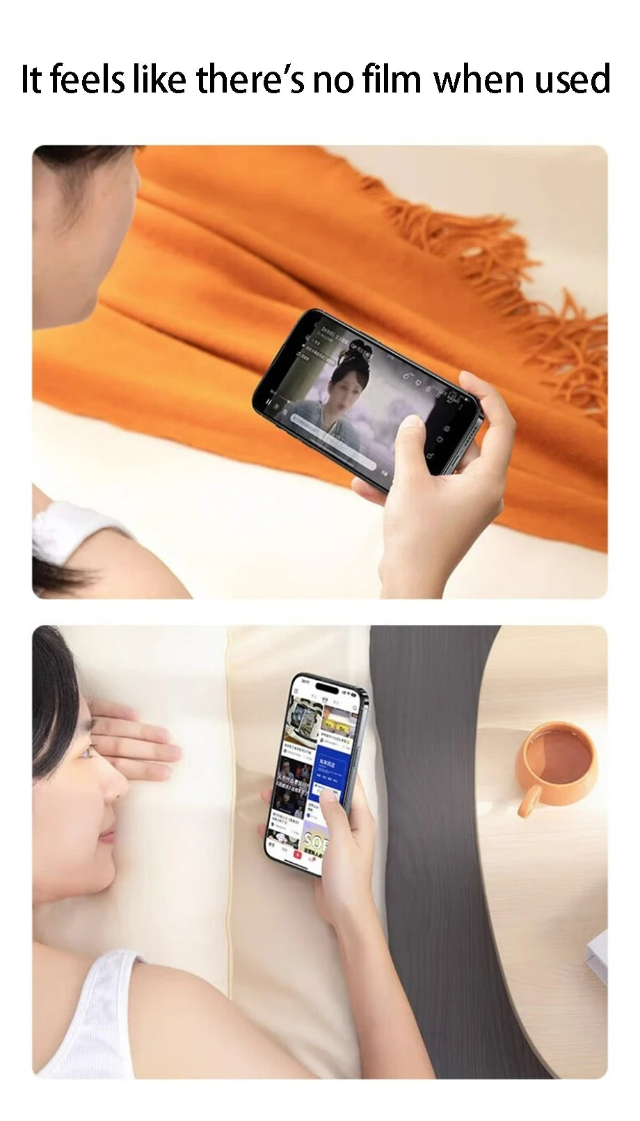 4Pcs Tempered Glass Protective Film  for iPhone