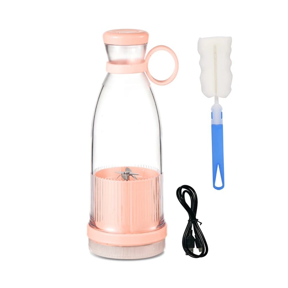 Portable USB Rechargeable Blender – Mini Electric Juicer Bottle for Smoothies & Fresh Fruit