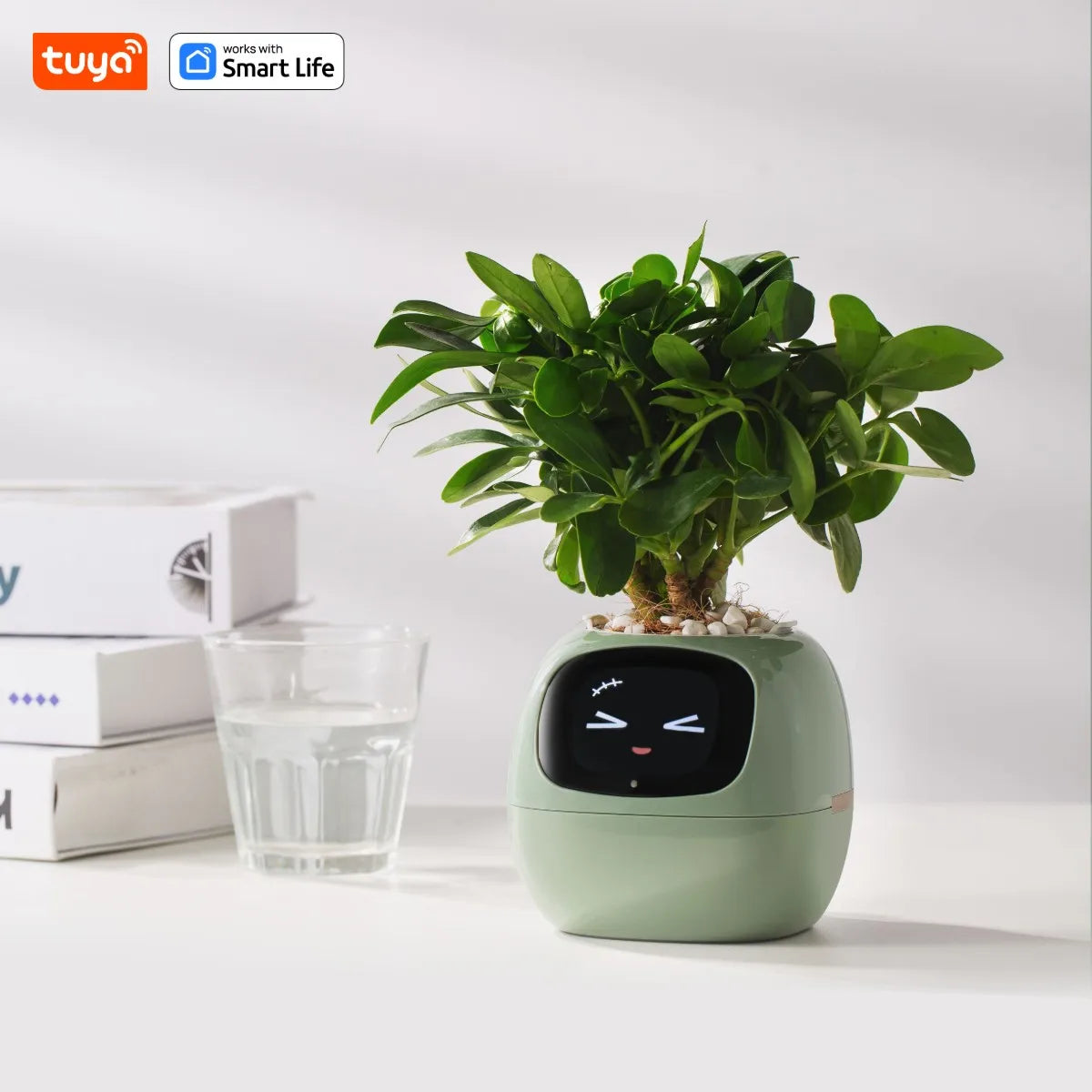 Tuya Ivy Smart Planter – AI Plant Care with 49 Expressions & 7 Sensors