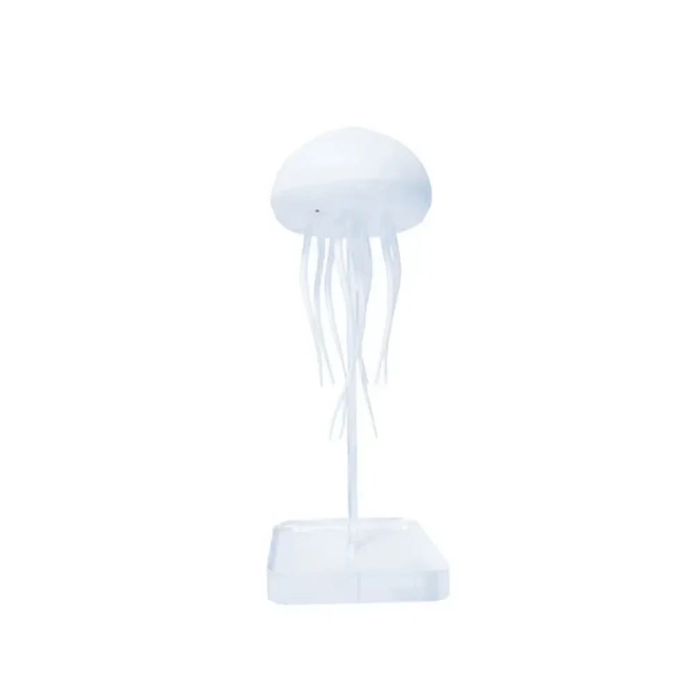 Jellyfish Cartoon LED Night Light – Voice Control RGB Rotating Bedside Lamp