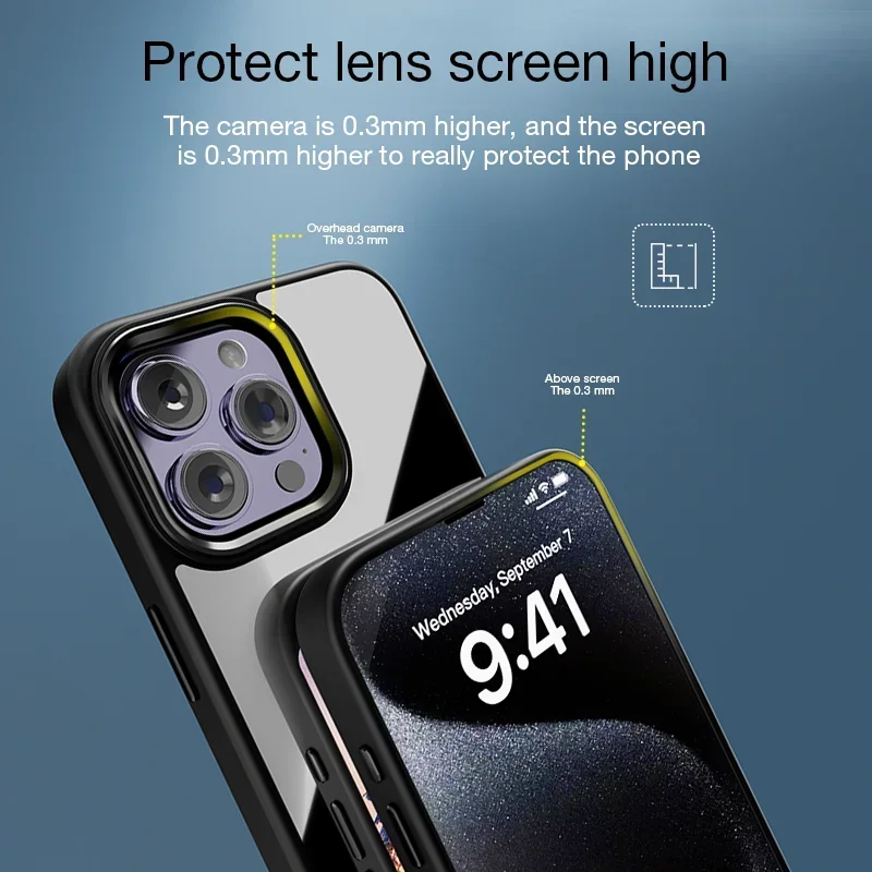 Phone Case DIY Smart Display Customized Ink Screen Glass Projection Cover for  iPhone 11–16 Pro Max