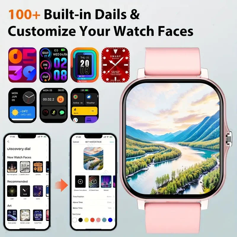 KESHUYOU 2025 Smartwatch – Talking, Fitness & Health Monitor