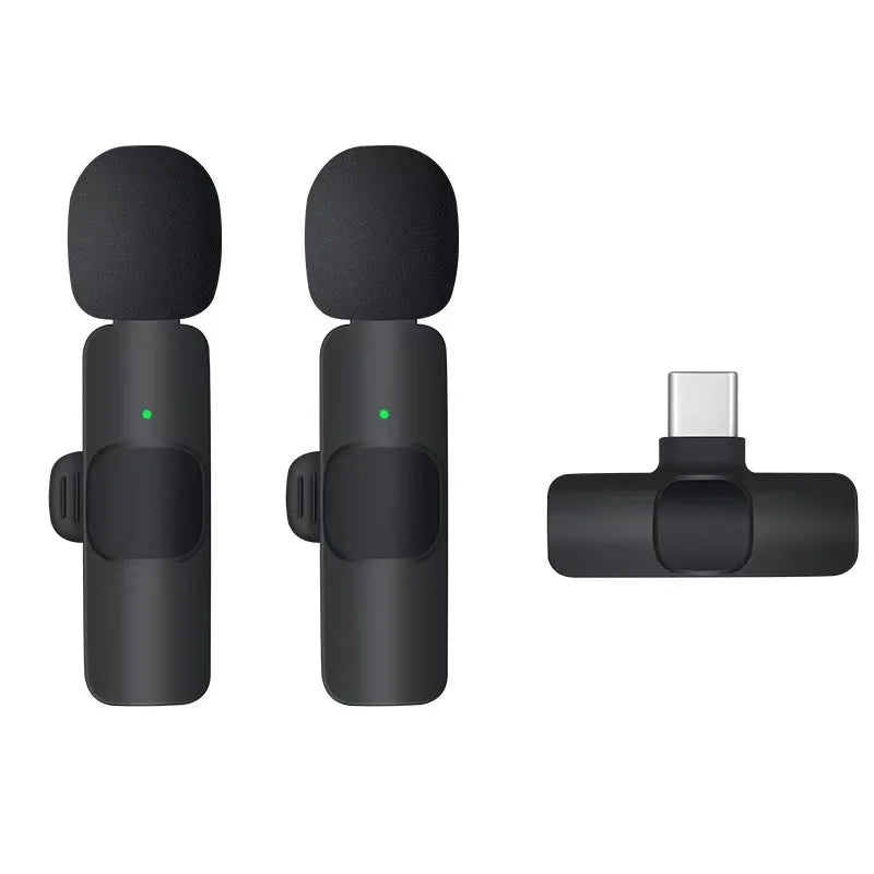 Basix 2.4G Wireless Lavalier Microphone Portable Audio Video Recording