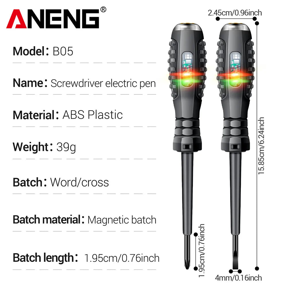 ANE Pocket Voltage Tester Pen – Insulated Electric Tool