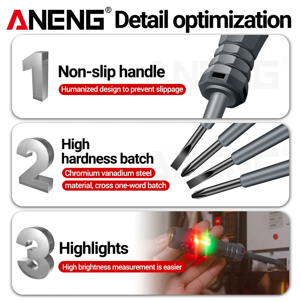 ANE Pocket Voltage Tester Pen – Insulated Electric Tool