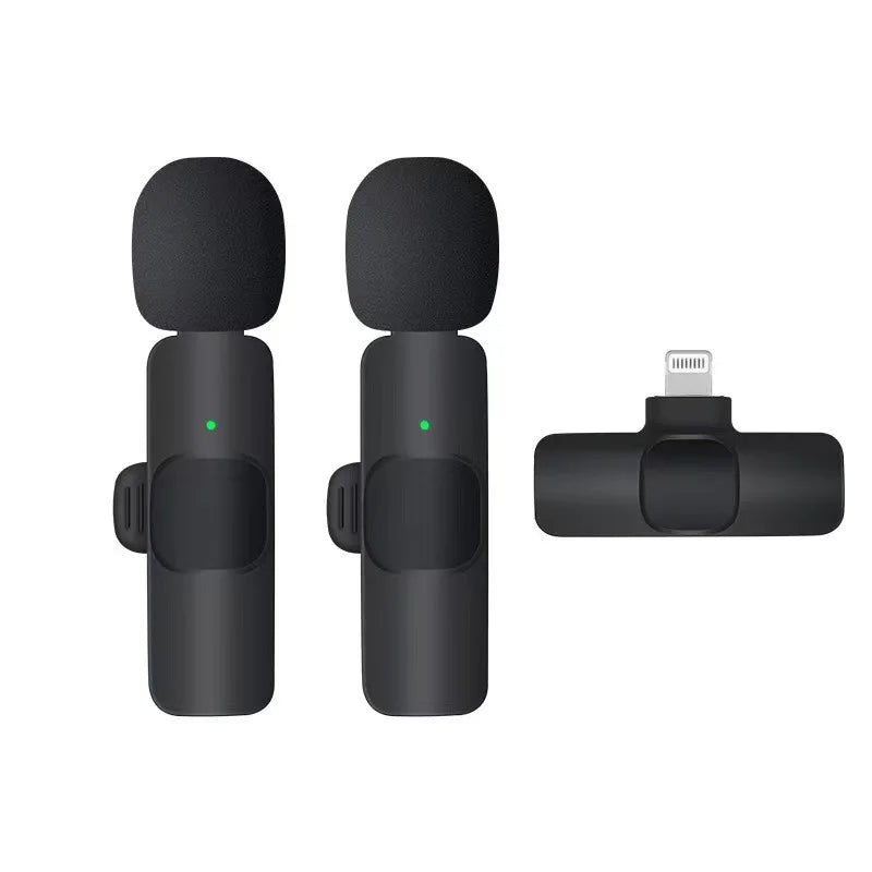 Basix 2.4G Wireless Lavalier Microphone Portable Audio Video Recording
