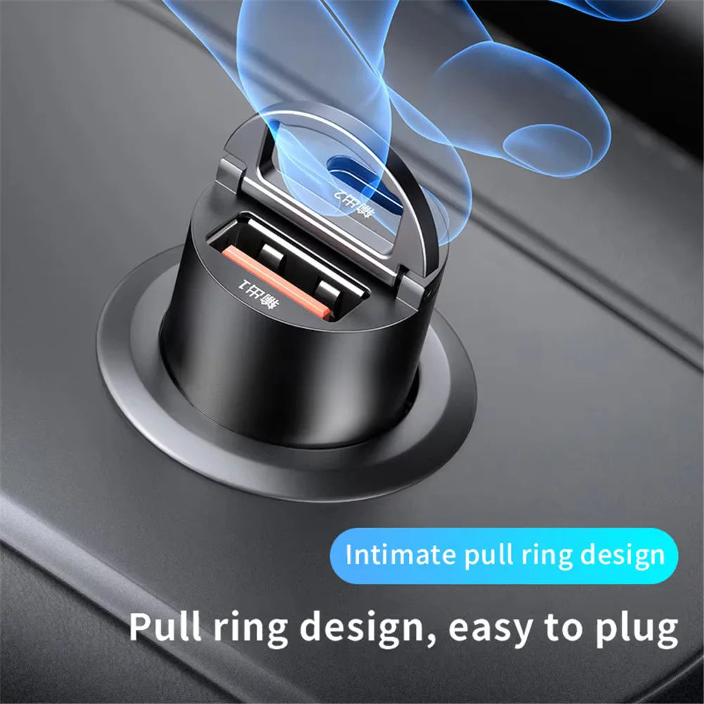 QC3.0 PD Mini Fast Charging Car USB Type C Charger