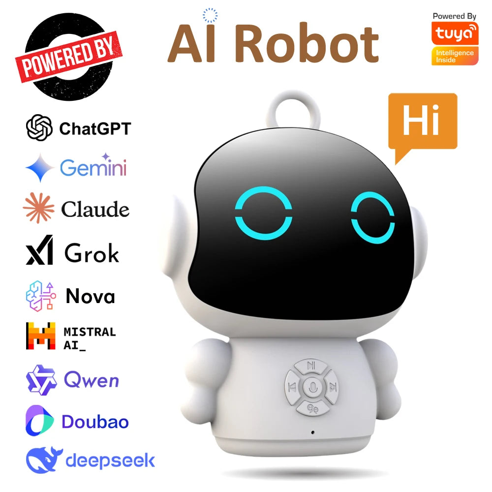 Tuya Smart AI Robot Toy – WiFi Voice Interactive Learning Machine for Kids
