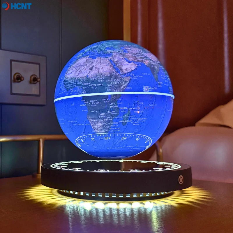 Floating Magnetic Globe with LED Light – Levitating World Map for Home or Office Decor