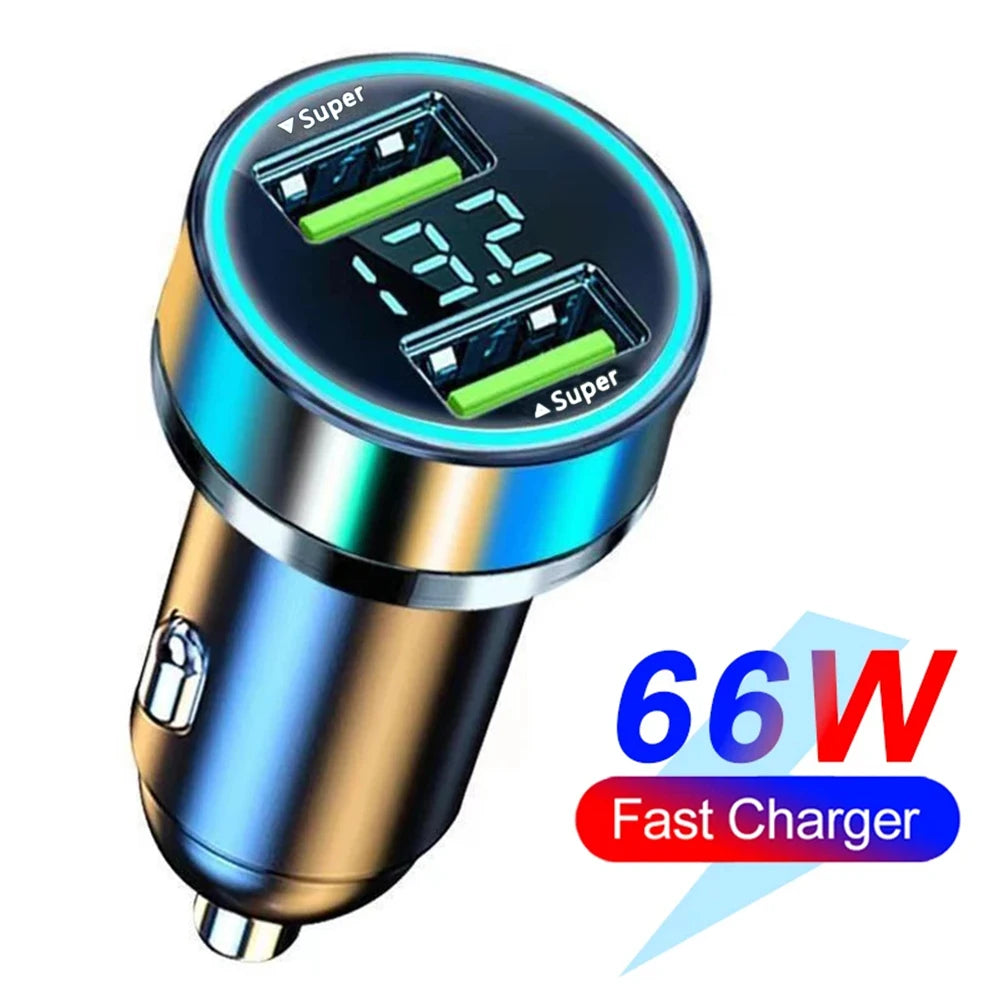 Fast Charge Car Cigarette Lighter Adapter 1-to-6